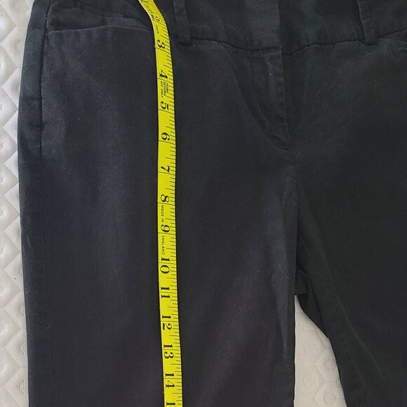 ANN TAYLOR LOFT BLACK CAPRI PANTS - STYLE: JULIE - SIZE 4 - Picture 8 of 15